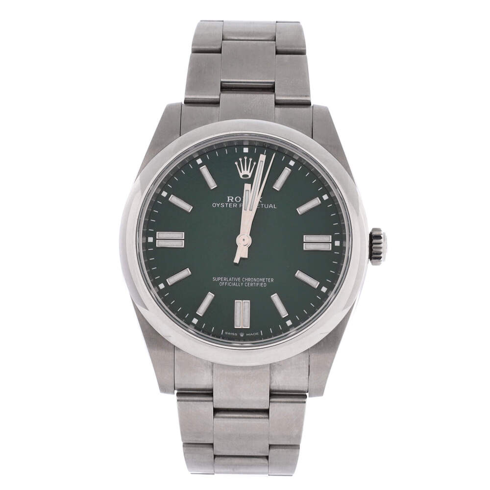 Rolex 41 Oyster Perpetual Green Automatic Watch